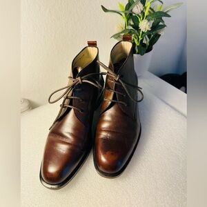 Bally women’s Leather Boots, Brown, Size 37. US 6.5